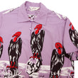 Load image into Gallery viewer, Star of Hollywood Shirt Men's 1950s Condor Graphic Short Sleeve Half Placket Pullover Shirt SH39310 175 Purple