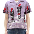 Load image into Gallery viewer, Star of Hollywood Shirt Men's 1950s Condor Graphic Short Sleeve Front Button Closure Shirt SH39311 175 Purple