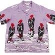 Load image into Gallery viewer, Star of Hollywood Shirt Men's 1950s Condor Graphic Short Sleeve Front Button Closure Shirt SH39311 175 Purple