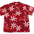 Load image into Gallery viewer, Star of Hollywood Elvis Presley Blue Hawaii Shirt Men's Casual All-Over Print Short-Sleeve Camp Collar Shirt Toyo Enterprises SH39493 165 Red