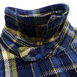Load image into Gallery viewer, Samurai Jeans Indigo Plaid Flannel Shirt Men's Heavyweight Long Sleeve Button Up Work Shirt SIN23-01 Indigo/Blue Plaid