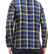 Load image into Gallery viewer, Samurai Jeans Indigo Plaid Flannel Shirt Men's Heavyweight Long Sleeve Button Up Work Shirt SIN23-01 Indigo/Blue Plaid