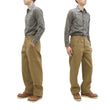 Load image into Gallery viewer, Samurai Jeans Trousers SJ48CP Men's Khaki Chinos Wide-Cut Relaxed Fit Straight Legs Sulfur-dyed Chino Worrk Pants One-Washed