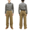 Load image into Gallery viewer, Samurai Jeans Trousers SJ48CP Men's Khaki Chinos Wide-Cut Relaxed Fit Straight Legs Sulfur-dyed Chino Worrk Pants One-Washed