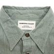 Laden Sie das Bild in den Galerie-Viewer, Samurai Jeans Cotton Melange Chambray Shirt Men's Slim Fit Lightweight Long Sleeve Button Up Work Shirt SJCBS23 Heather-Green
