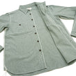 Laden Sie das Bild in den Galerie-Viewer, Samurai Jeans Cotton Melange Chambray Shirt Men's Slim Fit Lightweight Long Sleeve Button Up Work Shirt SJCBS23 Heather-Green
