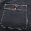Load image into Gallery viewer, Samurai Jeans Herringbone Shirt Men's Long Sleeve Sulfur-Dyed Selvage HBT Button Up Work Shirt SJCBS24-HB Blackish-Navy-Blue