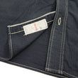 Load image into Gallery viewer, Samurai Jeans Herringbone Shirt Men's Long Sleeve Sulfur-Dyed Selvage HBT Button Up Work Shirt SJCBS24-HB Blackish-Navy-Blue
