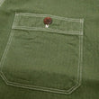Load image into Gallery viewer, Samurai Jeans Herringbone Shirt Men's Long Sleeve Sulfur-Dyed Selvage HBT Button Up Work Shirt SJCBS24-HB Olive