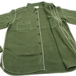 Load image into Gallery viewer, Samurai Jeans Herringbone Shirt Men's Long Sleeve Sulfur-Dyed Selvage HBT Button Up Work Shirt SJCBS24-HB Olive