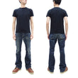 Load image into Gallery viewer, Samurai Jeans T-shirt Men's Plain Short Sleeve French Terry Fabric Tee Inlay Loopwheele T-Shirt SJST24-RIM Black