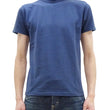 Load image into Gallery viewer, Samurai Jeans T-shirt Men's Plain Short Sleeve French Terry Fabric Tee Inlay Loopwheele T-Shirt SJST24-RIM Tetsukon Faded-Navy