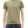 Load image into Gallery viewer, Samurai Jeans T-shirt Men's Plain Short Sleeve French Terry Fabric Tee Inlay Loopwheele T-Shirt SJST24-RIM Aokuchiha Faded-Olive