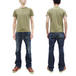 Load image into Gallery viewer, Samurai Jeans T-shirt Men's Plain Short Sleeve French Terry Fabric Tee Inlay Loopwheele T-Shirt SJST24-RIM Aokuchiha Faded-Olive