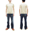Load image into Gallery viewer, Samurai Jeans T-shirt Men's Plain Short Sleeve French Terry Fabric Tee Inlay Loopwheele T-Shirt SJST24-RIM Faded-Ivory