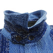 Load image into Gallery viewer, Samurai Jeans Indigo Sashiko Shirt Men's Casual Indigo Plaid with Sashiko Stitch Long Sleeve Work Shirt SKN24-01