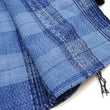 Load image into Gallery viewer, Samurai Jeans Indigo Sashiko Shirt Men's Casual Indigo Plaid with Sashiko Stitch Long Sleeve Work Shirt SKN24-01