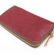 Load image into Gallery viewer, Studio D'artisan Wallet Men's Casual Natural Plant Dyed Leather Wallet Zip Around Long Wallet SP-097 Earth-Colored Red