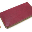 Load image into Gallery viewer, Studio D'artisan Wallet Men's Casual Natural Plant Dyed Leather Wallet Zip Around Long Wallet SP-097 Earth-Colored Red