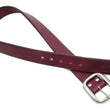 Load image into Gallery viewer, Studio D'artisan leather Belt Natural Plant Dyed Leather Belt Men's Ccasual 38mm Wide/4.2mm Thick Bend Leather with Oval Buckle SP-100A Brownish Earth-Colored Red