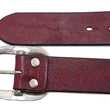 Load image into Gallery viewer, Studio D'artisan leather Belt Natural Plant Dyed Leather Belt Men's Ccasual 38mm Wide/4.2mm Thick Bend Leather with Oval Buckle SP-100A Brownish Earth-Colored Red