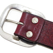 Load image into Gallery viewer, Studio D'artisan leather Belt Natural Plant Dyed Leather Belt Men's Ccasual 38mm Wide/4.2mm Thick Bend Leather with Oval Buckle SP-100A Brownish Earth-Colored Red