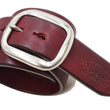Load image into Gallery viewer, Studio D'artisan leather Belt Natural Plant Dyed Leather Belt Men's Ccasual 38mm Wide/4.2mm Thick Bend Leather with Oval Buckle SP-100A Brownish Earth-Colored Red
