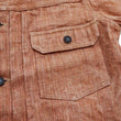 Load image into Gallery viewer, Studio D'artisan Denim Jacket SP-109 Men's 16oz. Natural Persimmon Tannin-Dyed Slub Selvedge Denim 1953 Type 2 Style Jean Jacket Reddish-brown One-Wash