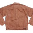 Load image into Gallery viewer, Studio D'artisan Denim Jacket SP-109 Men's 16oz. Natural Persimmon Tannin-Dyed Slub Selvedge Denim 1953 Type 2 Style Jean Jacket Reddish-brown One-Wash