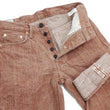 Load image into Gallery viewer, Studio D'artisan Jeans Men's 16oz. Natural Persimmon Tannin-Dyed Slub Denim Jeans Regular Straight Fit Jean Pants SDA SP-110 Reddish-brown One-Wash