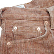 Load image into Gallery viewer, Studio D'artisan Jeans Men's 16oz. Natural Persimmon Tannin-Dyed Slub Denim Jeans Regular Straight Fit Jean Pants SDA SP-110 Reddish-brown One-Wash