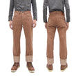 Load image into Gallery viewer, Studio D'artisan Jeans Men's 16oz. Natural Persimmon Tannin-Dyed Slub Denim Jeans Regular Straight Fit Jean Pants SDA SP-110 Reddish-brown One-Wash