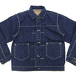 Load image into Gallery viewer, Studio D'artisan Denim Jacket SP-114 Men's 15oz. Organic Cotton Natural Indigo Selvedge Denim Jean Jacket SP-114 One-Wash