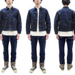 Load image into Gallery viewer, Studio D'artisan Denim Jacket SP-114 Men's 15oz. Organic Cotton Natural Indigo Selvedge Denim Jean Jacket SP-114 One-Wash