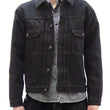 Load image into Gallery viewer, Studio D'artisan Black Denim Jacket SP-121 Men's 1953 Type 2 Style Amami Mud-Dyed Denim Jean Jacket SP-121 Jet-Black
