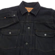 Load image into Gallery viewer, Studio D'artisan Black Denim Jacket SP-121 Men's 1953 Type 2 Style Amami Mud-Dyed Denim Jean Jacket SP-121 Jet-Black