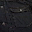 Load image into Gallery viewer, Studio D'artisan Black Denim Jacket SP-121 Men's 1953 Type 2 Style Amami Mud-Dyed Denim Jean Jacket SP-121 Jet-Black