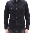 Load image into Gallery viewer, Studio D'artisan Black Western Shirt Men's Casual Amami Mud-Dyed Long Sleeve Snap-Up Shirt SDA SP-124