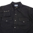 Load image into Gallery viewer, Studio D'artisan Black Western Shirt Men's Casual Amami Mud-Dyed Long Sleeve Snap-Up Shirt SDA SP-124