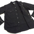 Load image into Gallery viewer, Studio D'artisan Black Western Shirt Men's Casual Amami Mud-Dyed Long Sleeve Snap-Up Shirt SDA SP-124