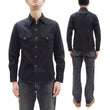 Load image into Gallery viewer, Studio D'artisan Black Western Shirt Men's Casual Amami Mud-Dyed Long Sleeve Snap-Up Shirt SDA SP-124