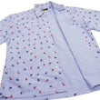 Load image into Gallery viewer, Sun Surf Casual Button Down Shirt Men's Short Sleeve Hula Dancer Palm Tree All-over Print Oxford Button Up Shirt SS39282 125 Blue