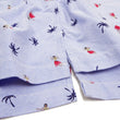 Load image into Gallery viewer, Sun Surf Casual Button Down Shirt Men's Short Sleeve Hula Dancer Palm Tree All-over Print Oxford Button Up Shirt SS39282 125 Blue