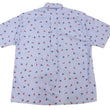 Load image into Gallery viewer, Sun Surf Casual Button Down Shirt Men's Short Sleeve Hula Dancer Palm Tree All-over Print Oxford Button Up Shirt SS39282 125 Blue