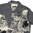 Load image into Gallery viewer, Sun Surf Men's Japanese Art Short Sleeve Shirt - Katsushika Hokusai Graphic in Classic Hawaiian Shirt Style SS39460 119 Charcoal-Black