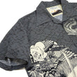 Load image into Gallery viewer, Sun Surf Men's Japanese Art Short Sleeve Shirt - Katsushika Hokusai Graphic in Classic Hawaiian Shirt Style SS39460 119 Charcoal-Black