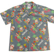 Load image into Gallery viewer, Sun Surf Men's Cotton Hawaiian Shirt - Uncle Torys Graphic Design - Short-Sleeve Aloha Shirt "TRIP TO HAWAII" SS39537 119 Faded-Black