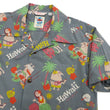Load image into Gallery viewer, Sun Surf Men's Cotton Hawaiian Shirt - Uncle Torys Graphic Design - Short-Sleeve Aloha Shirt "TRIP TO HAWAII" SS39537 119 Faded-Black