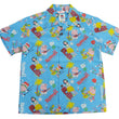 Load image into Gallery viewer, Sun Surf Men's Cotton Hawaiian Shirt - Uncle Torys Graphic Design - Short-Sleeve Aloha Shirt "TRIP TO HAWAII" SS39537 125 Blue