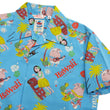 Load image into Gallery viewer, Sun Surf Men's Cotton Hawaiian Shirt - Uncle Torys Graphic Design - Short-Sleeve Aloha Shirt "TRIP TO HAWAII" SS39537 125 Blue